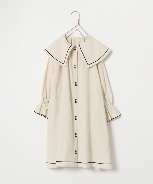 LOWRYS FARM（ローリーズファーム）の「ビッグカラーワンピース　157859（ワンピース・キッズ・ブラック/アイボリー・110cm/120cm/130cm/140cm/150cm）」の19枚目の写真