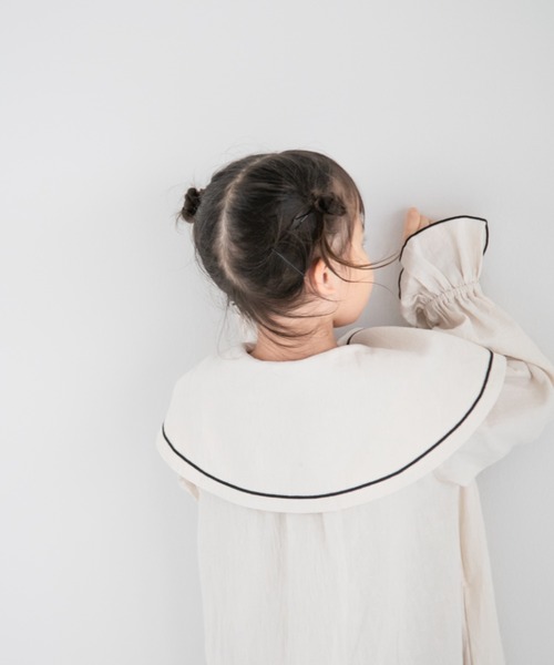 LOWRYS FARM（ローリーズファーム）の「ビッグカラーワンピース　157859（ワンピース・キッズ・ブラック/アイボリー・110cm/120cm/130cm/140cm/150cm）」の18枚目の写真