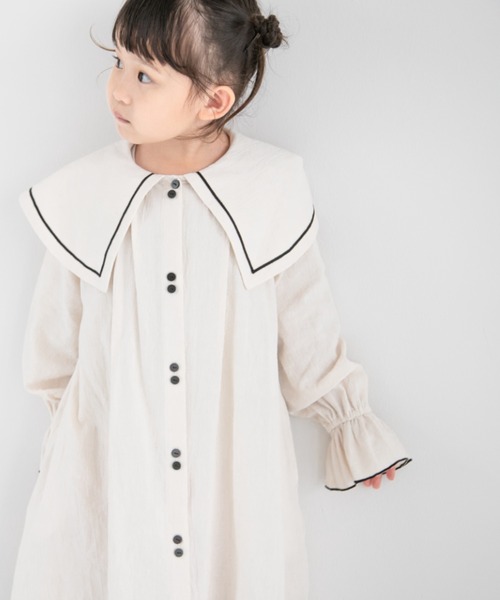 LOWRYS FARM（ローリーズファーム）の「ビッグカラーワンピース　157859（ワンピース・キッズ・ブラック/アイボリー・110cm/120cm/130cm/140cm/150cm）」の17枚目の写真