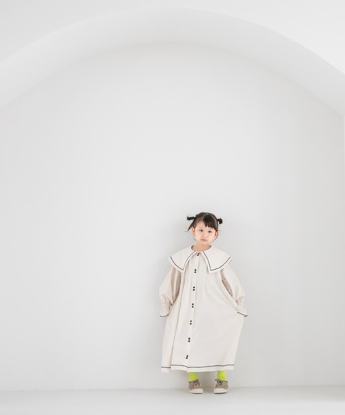 LOWRYS FARM（ローリーズファーム）の「ビッグカラーワンピース　157859（ワンピース・キッズ・ブラック/アイボリー・110cm/120cm/130cm/140cm/150cm）」の12枚目の写真