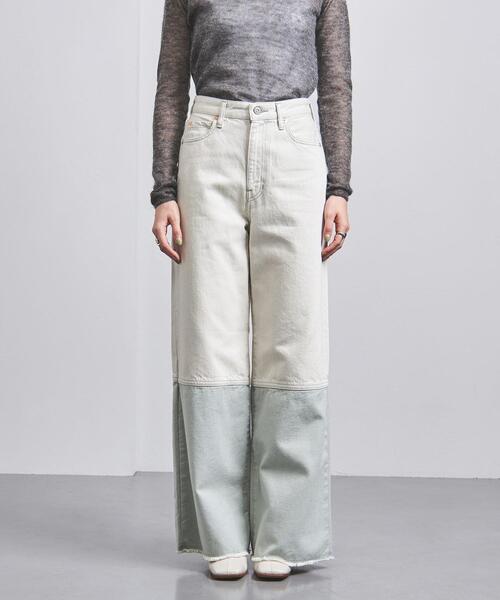 FILL THE BILL(フィルザビル)の「<FILL THE BILL>ワイド デニムパンツ(デニムパンツ・レディース・ホワイト/ブラック・27/28)」の8枚目の写真