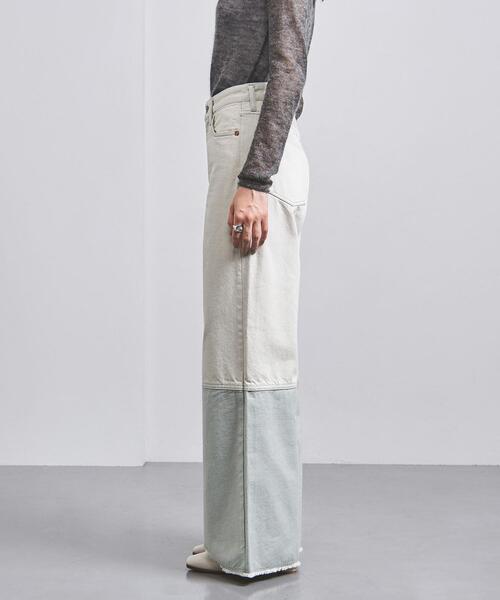 FILL THE BILL(フィルザビル)の「<FILL THE BILL>ワイド デニムパンツ(デニムパンツ・レディース・ホワイト/ブラック・27/28)」の5枚目の写真