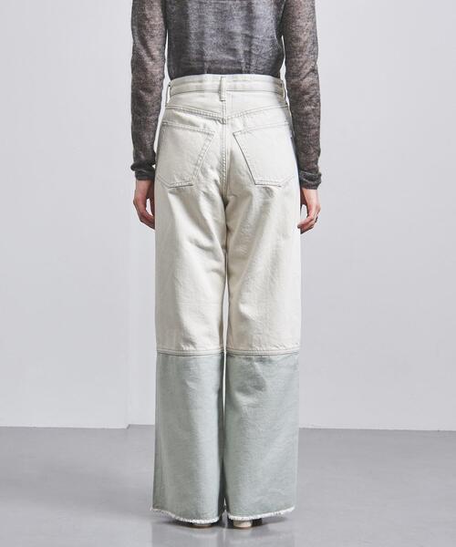 FILL THE BILL(フィルザビル)の「<FILL THE BILL>ワイド デニムパンツ(デニムパンツ・レディース・ホワイト/ブラック・27/28)」の3枚目の写真