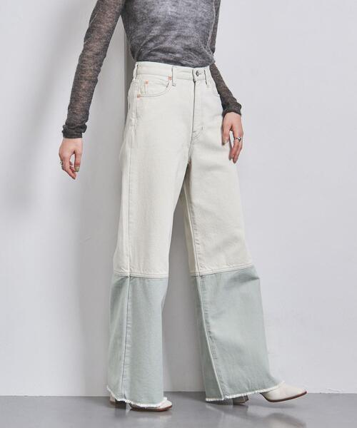 FILL THE BILL(フィルザビル)の「<FILL THE BILL>ワイド デニムパンツ(デニムパンツ・レディース・ホワイト/ブラック・27/28)」の11枚目の写真