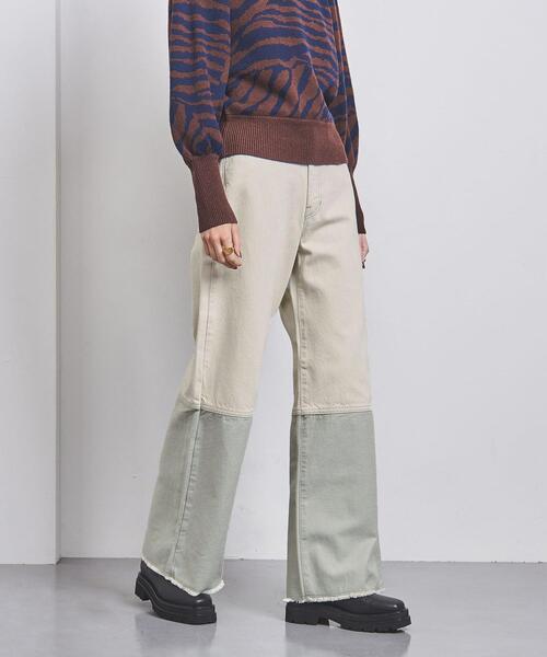 FILL THE BILL(フィルザビル)の「<FILL THE BILL>ワイド デニムパンツ(デニムパンツ・レディース・ホワイト/ブラック・27/28)」の7枚目の写真