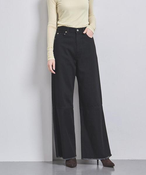 FILL THE BILL(フィルザビル)の「<FILL THE BILL>ワイド デニムパンツ(デニムパンツ・レディース・ホワイト/ブラック・27/28)」の6枚目の写真