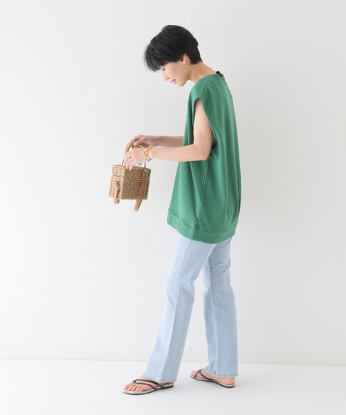 B.C STOCK（ベーセーストック）の「デニムフレアパンツ（デニムパンツ・レディース・ブラック/ベージュ/ブルー系その他・SMALL/MEDIUM/LARGE）」の9枚目の写真