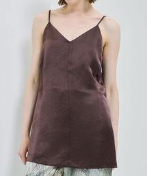 city | 【CITY】ソフトリンクルサテンロングキャミソール(キャミソール)