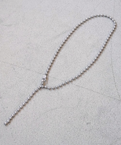 IAMUSE(アイアミューズ)の「金属アレルギー対応 ボールチェーンネックレス 60cm 6mm玉 S0749【IAMUSE】(ネックレス・レディース・シルバー・FREE)」の11枚目の写真