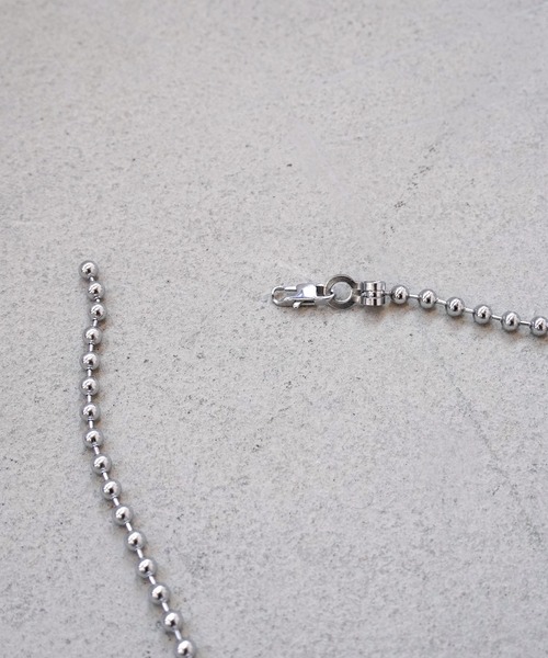 IAMUSE(アイアミューズ)の「金属アレルギー対応 ボールチェーンネックレス 60cm 6mm玉 S0749【IAMUSE】(ネックレス・レディース・シルバー・FREE)」の8枚目の写真