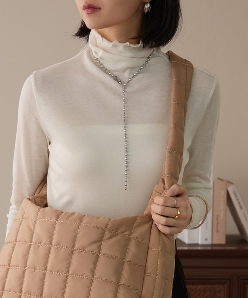 IAMUSE(アイアミューズ)の「金属アレルギー対応 ボールチェーンネックレス 60cm 6mm玉 S0749【IAMUSE】(ネックレス・レディース・シルバー・FREE)」の12枚目の写真