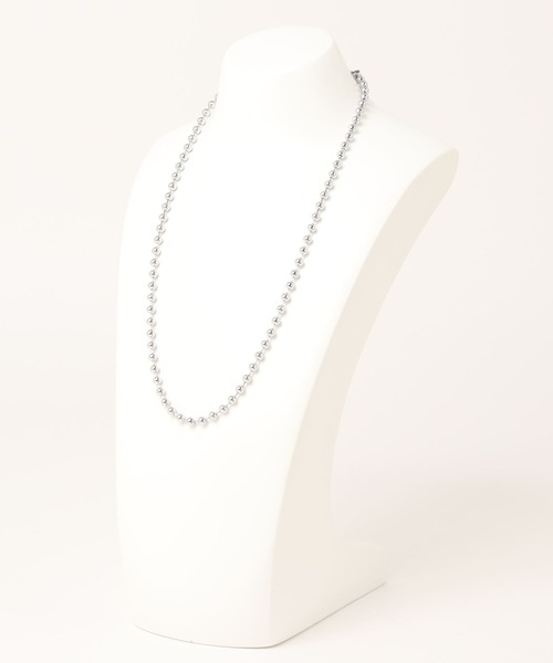 IAMUSE(アイアミューズ)の「金属アレルギー対応 ボールチェーンネックレス 60cm 6mm玉 S0749【IAMUSE】(ネックレス・レディース・シルバー・FREE)」の18枚目の写真