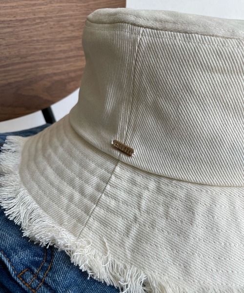 DouDou（ドゥドゥ）の「【WEB限定】フリンジバケットハット（ハット・レディース・ブラック/ベージュ/アイボリー・FREE）」の11枚目の写真