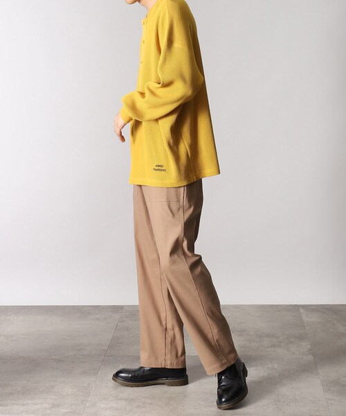 THE SHOP TK （ザ ショップ ティーケー ）の「◆【LUCEBER/ルースバー別注】ヘヴィーウエイトワッフル ヘンリーネックロングスリーブTシャツ（Tシャツ/カットソー・メンズ・ダークグレー/マスタード/オフホワイト・03/02）」の20枚目の写真