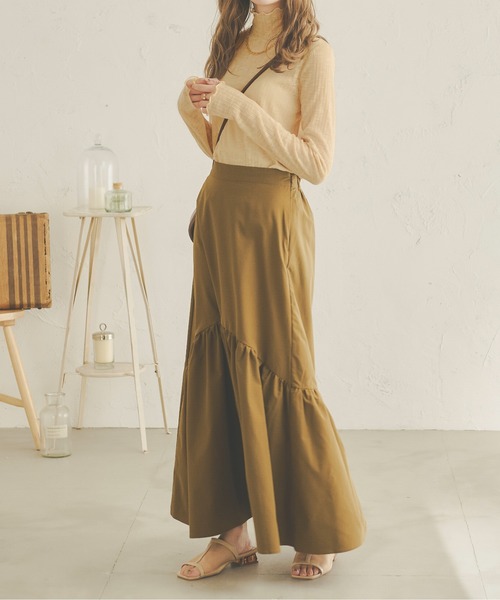 Ambre Neige(アンブルネージュ)の「透かし編みハイネックトップス/【WEB/EC限定商品】(Tシャツ/カットソー・レディース・ブラック/ベージュ/アイボリー・FREE)」の21枚目の写真