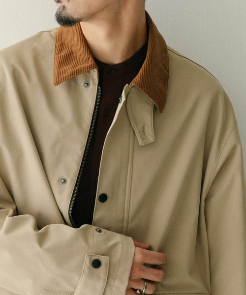 ITEMS URBANRESEARCH（アイテムズ アーバンリサーチ）の「トラッドスタイル ハンティングジャケット（ブルゾン・メンズ・カーキ/ブラック/ベージュ・MEDIUM/LARGE）」の7枚目の写真