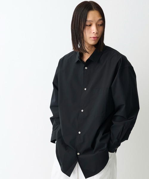 NewAnce(ニュアンス)の「【NewAnce】オーバーサイズシャツ(シャツ/ブラウス・メンズ・ホワイト/ブラック/ダークグリーン・FREE)」の3枚目の写真