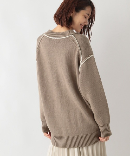 グローバルワーク　アウトリンキングカーディガン GLOBAL WORK（グローバルワーク）の「アウトリンキング配色