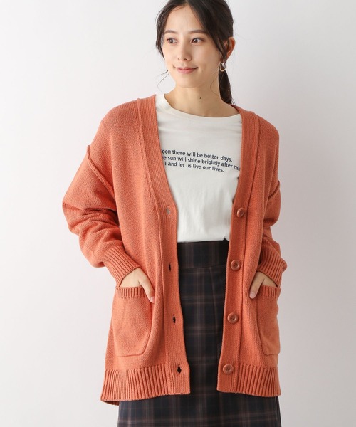 グローバルワーク　アウトリンキングカーディガン GLOBAL WORK（グローバルワーク）の「アウトリンキング配色