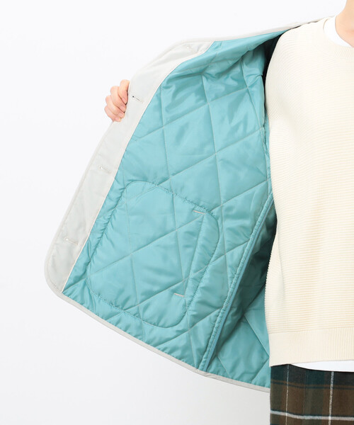 ONIGIRI（オニギリ）の「コーデュロイ　キルティングブルゾン（ブルゾン・レディース・ベージュ/ブラウン・FREE）」の4枚目の写真