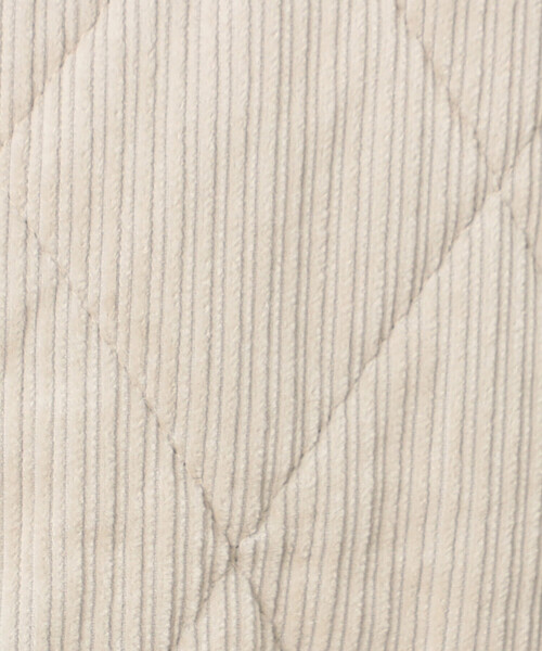 ONIGIRI（オニギリ）の「コーデュロイ　キルティングブルゾン（ブルゾン・レディース・ベージュ/ブラウン・FREE）」の16枚目の写真