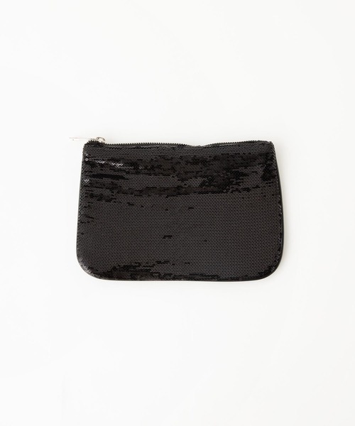 Casselini（キャセリーニ）の「Casselini(キャセリーニ)ニットポーチ（ポーチ・レディース・ホワイト/ブラック/パープル/グレー・FREE）」の2枚目の写真