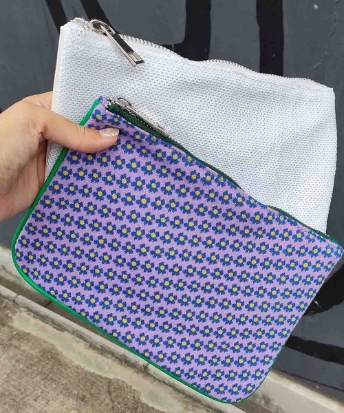 Casselini（キャセリーニ）の「Casselini(キャセリーニ)ニットポーチ（ポーチ・レディース・ホワイト/ブラック/パープル/グレー・FREE）」の12枚目の写真