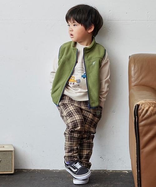 kladskap（クレードスコープ）の「チェックロング丈テーパードパンツ（その他パンツ・キッズ・ベージュ/ネイビー・130cm/120cm/80ｃｍ/100cm/90cm/110cm）」の12枚目の写真