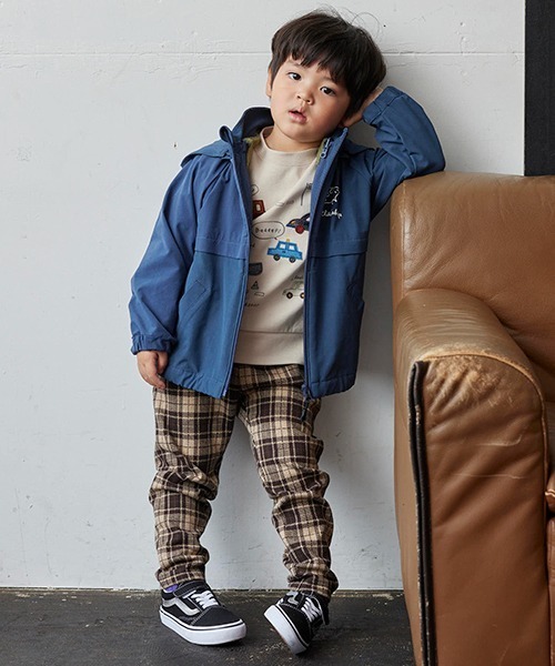 kladskap（クレードスコープ）の「チェックロング丈テーパードパンツ（その他パンツ・キッズ・ベージュ/ネイビー・130cm/120cm/80ｃｍ/100cm/90cm/110cm）」の14枚目の写真
