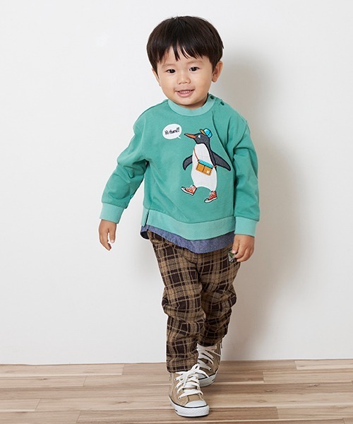 kladskap（クレードスコープ）の「チェックロング丈テーパードパンツ（その他パンツ・キッズ・ベージュ/ネイビー・130cm/120cm/80ｃｍ/100cm/90cm/110cm）」の19枚目の写真