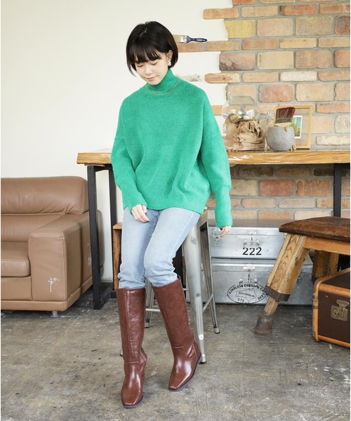 最終値下げ！APOM 本革 インヒールストレートロングブーツ fit=scale-down,w=1200