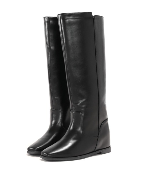 3cmインヒール入り！ストレートロングブーツ（ブーツ）｜SESTO（セスト