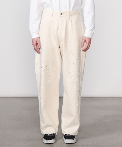 Lee（リー）の「Lee | 〈別注〉デニムペインターパンツ KINARI MEN（デニムパンツ・メンズ・アイボリー・M/L/XL）」の4枚目の写真