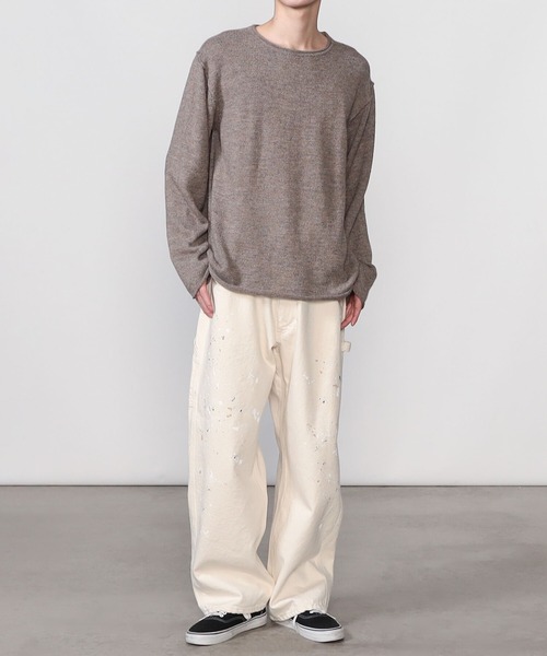 Lee（リー）の「Lee | 〈別注〉デニムペインターパンツ KINARI MEN（デニムパンツ・メンズ・アイボリー・M/L/XL）」の3枚目の写真