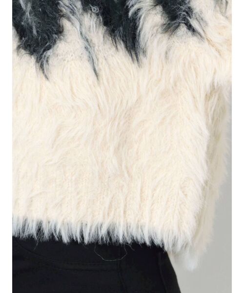 MURUA（ムルーア）の「フェザーノルディックニット（ニット/セーター・レディース・ブラウン/グレー/アイボリー・FREE）」の12枚目の写真