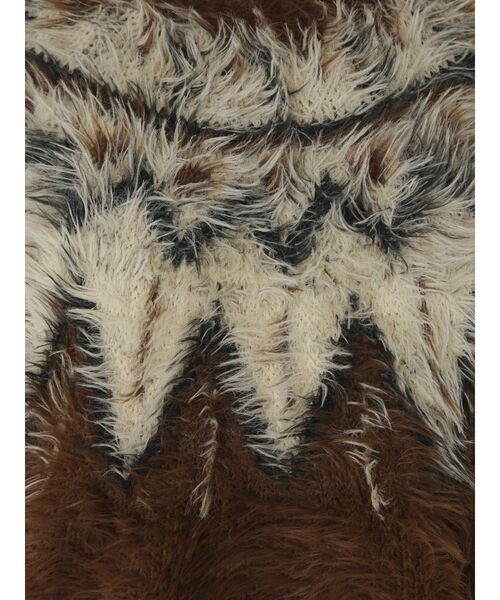 MURUA（ムルーア）の「フェザーノルディックニット（ニット/セーター・レディース・ブラウン/グレー/アイボリー・FREE）」の18枚目の写真