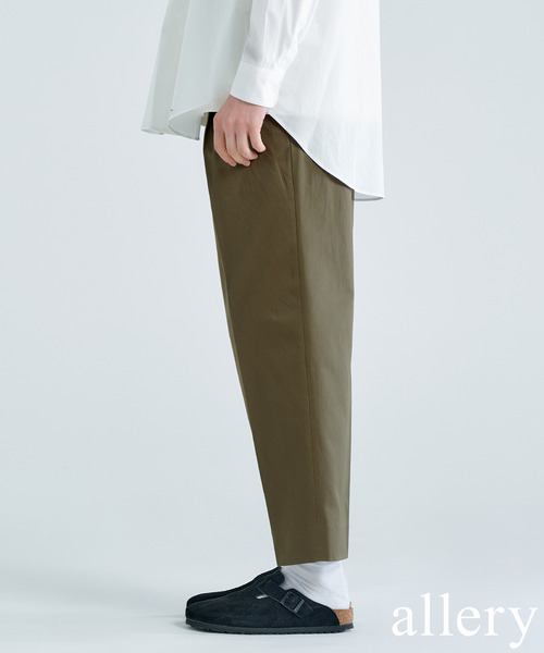 417 EDIFICE（フォーワンセブンエディフィス）の「【allery / アレリ―】 Cotton Slacks リラックス（スラックス・メンズ・ブラック/カーキ/キャメル・SMALL/MEDIUM/LARGE）」の3枚目の写真