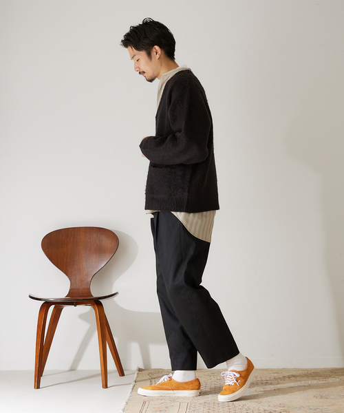 417 EDIFICE（フォーワンセブンエディフィス）の「【allery / アレリ―】 Cotton Slacks リラックス（スラックス・メンズ・ブラック/カーキ/キャメル・SMALL/MEDIUM/LARGE）」の15枚目の写真