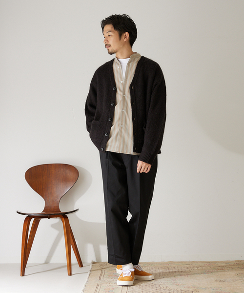 417 EDIFICE（フォーワンセブンエディフィス）の「【allery / アレリ―】 Cotton Slacks リラックス（スラックス・メンズ・ブラック/カーキ/キャメル・SMALL/MEDIUM/LARGE）」の8枚目の写真