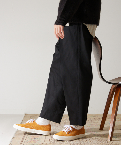 417 EDIFICE（フォーワンセブンエディフィス）の「【allery / アレリ―】 Cotton Slacks リラックス（スラックス・メンズ・ブラック/カーキ/キャメル・SMALL/MEDIUM/LARGE）」の19枚目の写真