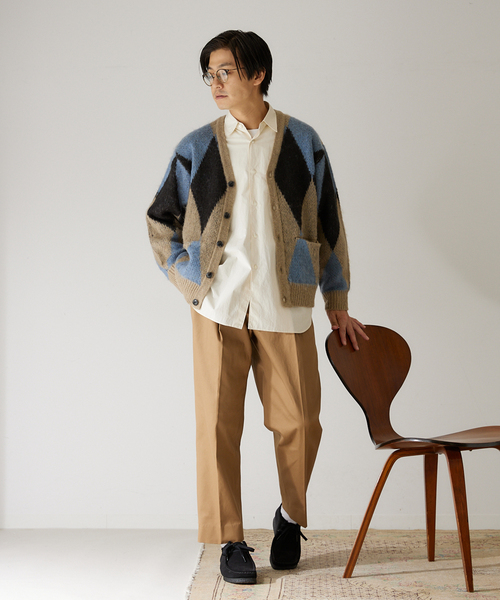 417 EDIFICE（フォーワンセブンエディフィス）の「【allery / アレリ―】 Cotton Slacks リラックス（スラックス・メンズ・ブラック/カーキ/キャメル・SMALL/MEDIUM/LARGE）」の13枚目の写真