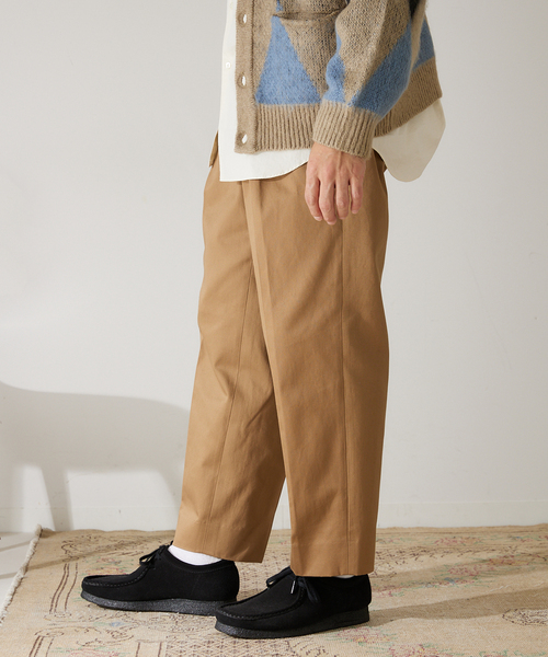 417 EDIFICE（フォーワンセブンエディフィス）の「【allery / アレリ―】 Cotton Slacks リラックス（スラックス・メンズ・ブラック/カーキ/キャメル・SMALL/MEDIUM/LARGE）」の16枚目の写真