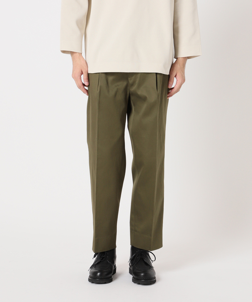 417 EDIFICE（フォーワンセブンエディフィス）の「【allery / アレリ―】 Cotton Slacks リラックス（スラックス・メンズ・ブラック/カーキ/キャメル・SMALL/MEDIUM/LARGE）」の7枚目の写真