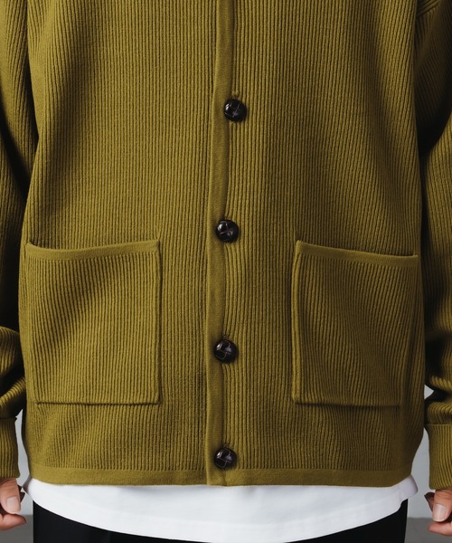 epnok（エプノック）の「ベーシックルーズリブニットカーディガン（カーディガン/ボレロ・メンズ・ベージュ/オリーブ/チャコールグレー・LARGE/MEDIUM/SMALL）」の13枚目の写真