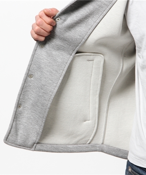 417 EDIFICE（フォーワンセブンエディフィス）の「◇MARK MCNAIRY スポンジボンディング VARSITY ブルゾン（ブルゾン・メンズ・チャコールグレー/ネイビー・SMALL/MEDIUM/LARGE）」の12枚目の写真