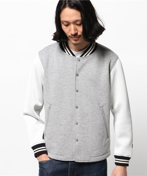 417 EDIFICE（フォーワンセブンエディフィス）の「◇MARK MCNAIRY スポンジボンディング VARSITY ブルゾン（ブルゾン・メンズ・チャコールグレー/ネイビー・SMALL/MEDIUM/LARGE）」の14枚目の写真