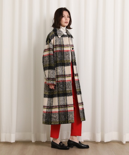 Maison de Beige（メゾンドベージュ）の「ループチェックステンカラーコート（ステンカラーコート・レディース・その他3・9号）」の17枚目の写真