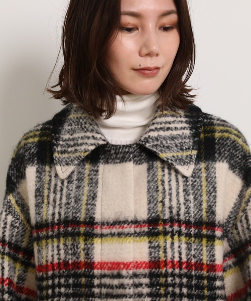 Maison de Beige（メゾンドベージュ）の「ループチェックステンカラーコート（ステンカラーコート・レディース・その他3・9号）」の5枚目の写真