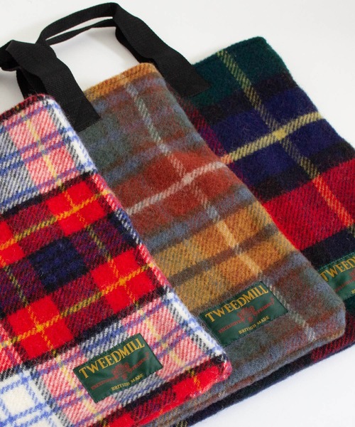 TWEED MILL(ツイードミル)の「【TWEED MILL (ツイードミル)】ブランケットトート・S(トートバッグ・レディース・グリーン系その他/イエロー系その他/レッド系その他・S)」の11枚目の写真