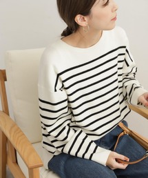 URBAN RESEARCH DOORS | パネルボーダー KNIT(ニット/セーター)